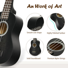 Load image into Gallery viewer, 21 Inches Ukulele Beginner Wooden Small Starter Hawaiian Guitar Instrument