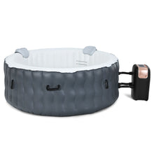 Load image into Gallery viewer, 4-Person Inflatable Hot Tub Spa Portable Heated Round Tub Spa Massage Bubble Jet