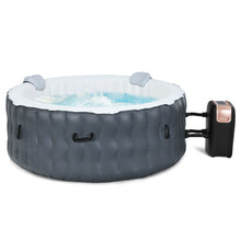Load image into Gallery viewer, 4-Person Inflatable Hot Tub Spa Portable Heated Round Tub Spa Massage Bubble Jet