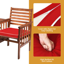 Load image into Gallery viewer, Outdoor Patio Balcony Furniture Set Acacia Wood Loveseat 2 Garden Seater Table