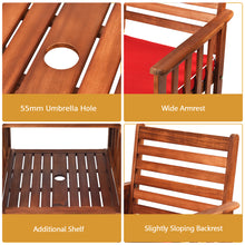 Load image into Gallery viewer, Outdoor Patio Balcony Furniture Set Acacia Wood Loveseat 2 Garden Seater Table