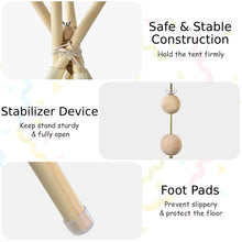 Load image into Gallery viewer, Kids Teepee Tent 100% Cotton Canvas Children Play Tents Side Storage and Window