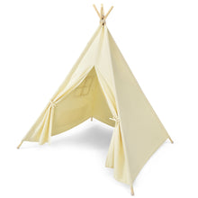 Load image into Gallery viewer, Kids Teepee Tent 100% Cotton Canvas Children Play Tents Side Storage and Window