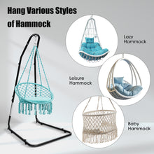 Load image into Gallery viewer, Large Heavy Duty C-stand Hanging Swing Egg Chair Hammock Frame Adjustable Height