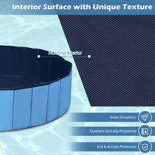 Load image into Gallery viewer, Foldable Dog Pool Indoors & Outdoors Leak-proof Pet Swimming Pool with Rotatable Drain Valve Portable PVC Pet Bathing Tub with Anti-slip Bottom