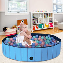 Load image into Gallery viewer, Foldable Dog Pool Indoors & Outdoors Leak-proof Pet Swimming Pool with Rotatable Drain Valve Portable PVC Pet Bathing Tub with Anti-slip Bottom