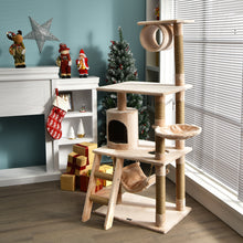 Load image into Gallery viewer, Multi-Level Plush Cat Paradise Large Cat Tree Scratching Post Perch Play Center
