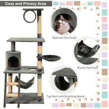 Load image into Gallery viewer, Multi-Level Plush Cat Paradise Large Cat Tree Scratching Post Perch Play Center