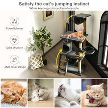 Load image into Gallery viewer, Multi-Level Plush Cat Paradise Large Cat Tree Scratching Post Perch Play Center