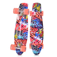 Load image into Gallery viewer, 22" Skateboard LED Light Up PU Wheel Complete Cruiser Retro Deck Kids Adults