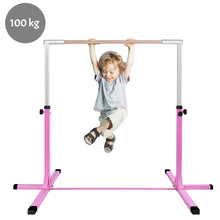 Load image into Gallery viewer, Gymnastics Training Bar Gym Horizontal Kips Bar Height Adjustable Kids Junior
