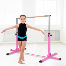 Load image into Gallery viewer, Gymnastics Training Bar Gym Horizontal Kips Bar Height Adjustable Kids Junior