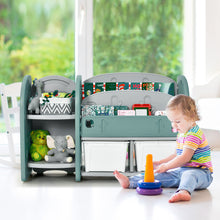 Load image into Gallery viewer, Honeyjoy KidsToy Storage Organizer w/2-TierBookshelf&Plastic Bins