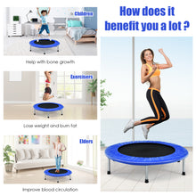 Load image into Gallery viewer, Foldable Mini Trampoline Set 38" Kids Adults Fitness Bouncer In/Outdoor Exercise