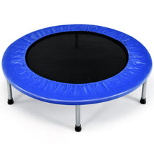 Load image into Gallery viewer, Foldable Mini Trampoline Set 38" Kids Adults Fitness Bouncer In/Outdoor Exercise