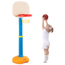 Load image into Gallery viewer, Adjustable Kids Basketball Stand Hoop Indoor Outdoor Toy Game W/Handle Colourful