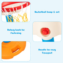 Load image into Gallery viewer, Adjustable Kids Basketball Stand Hoop Indoor Outdoor Toy Game W/Handle Colourful