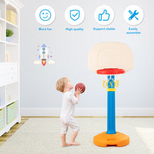 Load image into Gallery viewer, Adjustable Kids Basketball Stand Hoop Indoor Outdoor Toy Game W/Handle Colourful