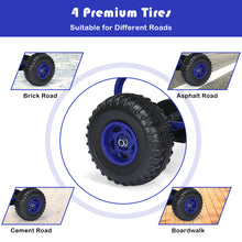 Load image into Gallery viewer, Kids Pedal Go Cart Children Outdoor Ride On Racer Plastic Wheels Adjustable Blue