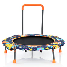 Load image into Gallery viewer, Convertible Swing & Trampoline Set Toddler Fitness Rebounder W/ Upholstered Handrail & 5 Steel Legs