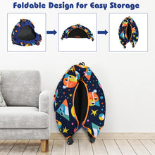 Load image into Gallery viewer, Convertible Swing & Trampoline Set Toddler Fitness Rebounder W/ Upholstered Handrail & 5 Steel Legs