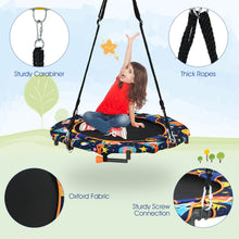 Load image into Gallery viewer, Convertible Swing & Trampoline Set Toddler Fitness Rebounder W/ Upholstered Handrail & 5 Steel Legs