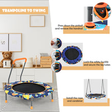 Load image into Gallery viewer, Convertible Swing & Trampoline Set Kids Saucer Tree Swing