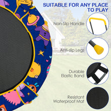 Load image into Gallery viewer, 2 in 1 Kids Trampoline with Handle Height Adjustable Children Tree Swings Nest