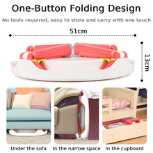 Load image into Gallery viewer, Kids Table and 2 Chairs Set One-Button Folding 5-in-1 Multi Activity Table Set for Learning