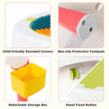 Load image into Gallery viewer, Kids Table and 2 Chairs Set One-Button Folding 5-in-1 Multi Activity Table Set for Learning