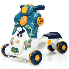 Load image into Gallery viewer, 3-in-1 Baby Walker Toddler Push Ride on Car Game Panel Toy W/ Light Music Blue
