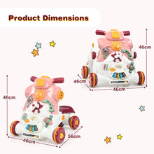 Load image into Gallery viewer, 3-In-1 Baby Sit-To-Stand Walker Infant Toddler Ride on Car Toy W/ Fun Game Panel