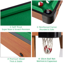 Load image into Gallery viewer, Mini Billiards Pool Table Wooden Tabletop Snooker Game Set Family Fun Game