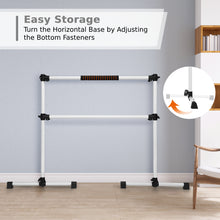 Load image into Gallery viewer, Double Ballet Stretch Barre Gymnastics Bar Portable Freestanding Dance Exercise
