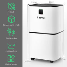 Load image into Gallery viewer, 12L/D Portable Room Dehumidifier Home Laundry Drying W/ Digital Control Panel