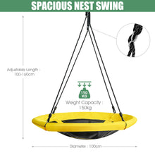 Load image into Gallery viewer, Kids Round Tree Swing Adjustable Nest Saucer Swing Indoor Outdoor Flying Seat