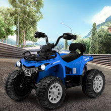 Load image into Gallery viewer, 12V Electric Powered Quad Vehicle with Spring Suspension Oversized Wheels and Storage Basket
