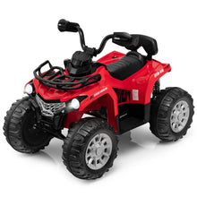 Load image into Gallery viewer, 12V Electric Powered Quad Vehicle with Spring Suspension Oversized Wheels and Storage Basket
