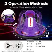 Load image into Gallery viewer, 12V Kids Ride On Electric Bumper Car with Dual Joysticks and Remote Control
