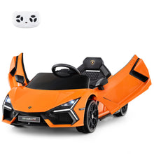 Load image into Gallery viewer, 12V Kids Ride on Car with Hydraulic Doors Licensed Lamborghini Revuelto
