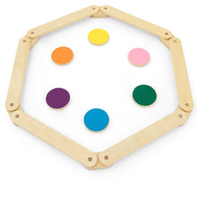 Load image into Gallery viewer, 12 Pcs Kids Wooden Balance Beam with Colorful Steeping Stones
