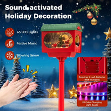 Load image into Gallery viewer, 148 CM Musical Christmas Sound and Tap Activated Xmas Indoor Street Lamp

