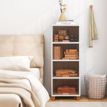 Load image into Gallery viewer, 4-Tier Storage Bins Stackable Storage Containers with Magnetic Doors
