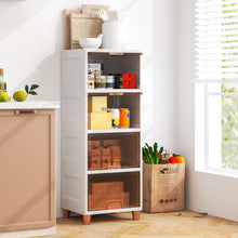Load image into Gallery viewer, 4-Tier Storage Bins Stackable Storage Containers with Magnetic Doors

