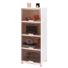 Load image into Gallery viewer, 4-Tier Storage Bins Stackable Storage Containers with Magnetic Doors
