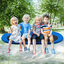Load image into Gallery viewer, 150 cm Oval Swing with Height-Adjustable Rope for Outdoor Indoor
