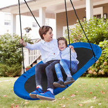 Load image into Gallery viewer, 150 cm Oval Swing with Height-Adjustable Rope for Outdoor Indoor
