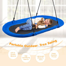 Load image into Gallery viewer, 150 cm Oval Swing with Height-Adjustable Rope for Outdoor Indoor

