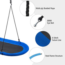 Load image into Gallery viewer, 150 cm Oval Swing with Height-Adjustable Rope for Outdoor Indoor

