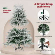 Load image into Gallery viewer, Pre-Lit Artificial Christmas Tree with PE PVC Branch Tips and Warm White LED Lights
